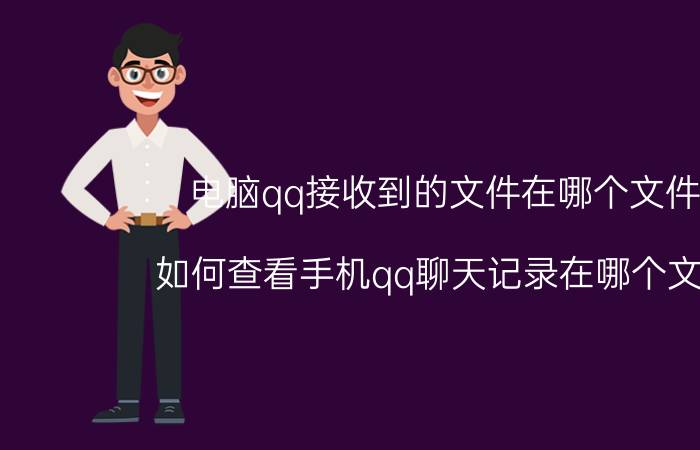 电脑qq接收到的文件在哪个文件夹 如何查看手机qq聊天记录在哪个文件夹？